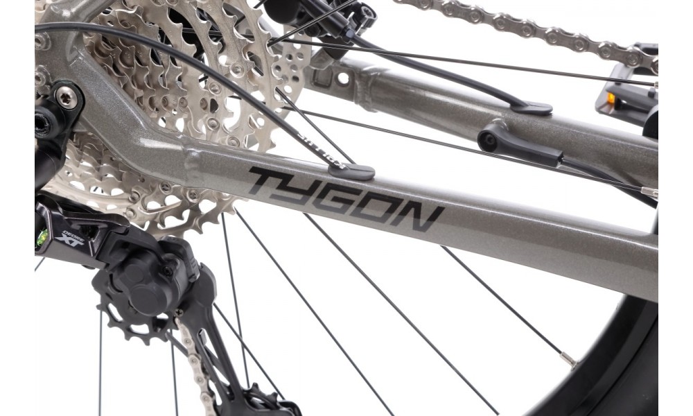 Rower górski elektryczny Kellys Tygon R90  Panasonic - szary-czarny