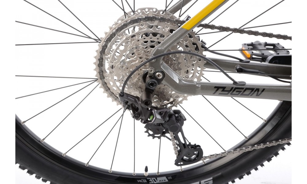 Rower górski elektryczny Kellys Tygon R90  Panasonic - szary-czarny