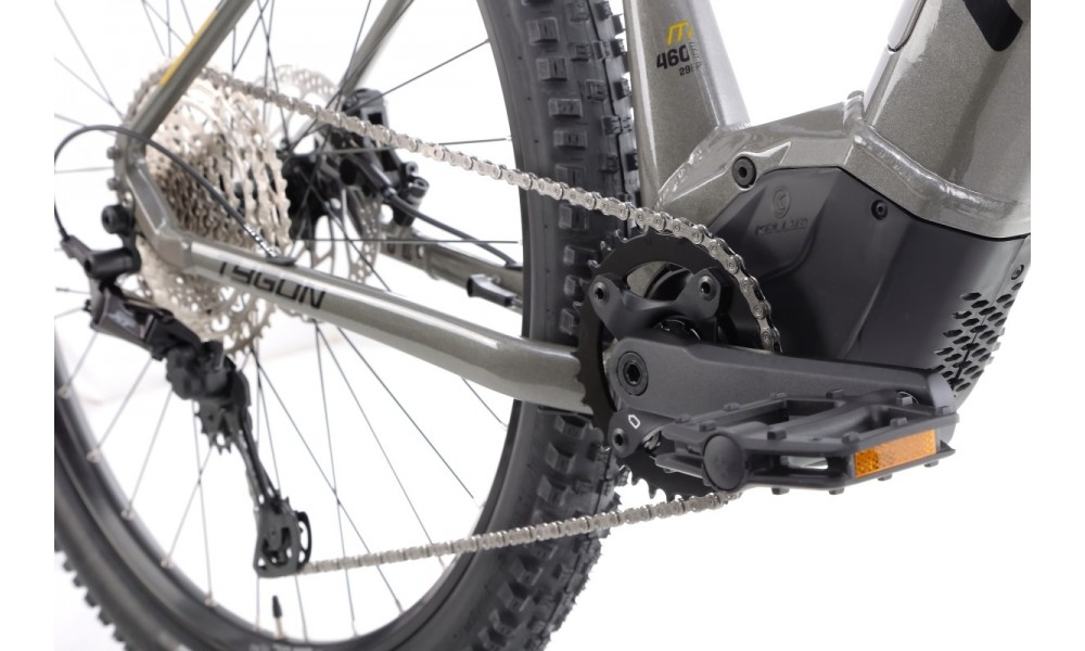 Rower górski elektryczny Kellys Tygon R90  Panasonic - szary-czarny