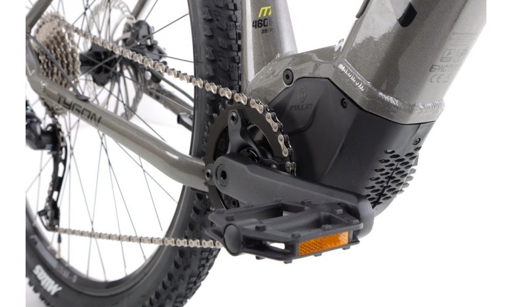 Rower górski elektryczny Kellys Tygon R10  Panasonic - szaro-czarny