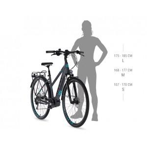 Rower trekingowy elektryczny Kellys E-Cristy 30  Shimano STEPS - biały-czarny 2