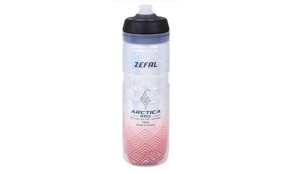 Bidon termiczny Zefal Arctika Pro 75 750ml - srebrno-czerwony