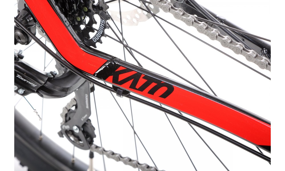 Rower górski Ghost Kato 27,5 AL U  - czarny-czerwony