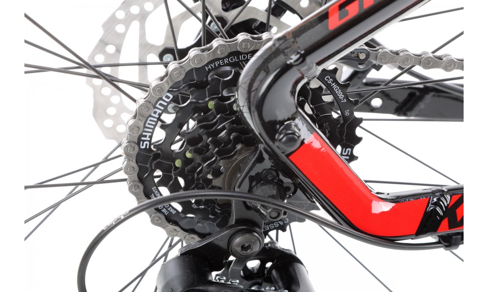 Rower górski Ghost Kato 27,5 AL U  - czarny-czerwony