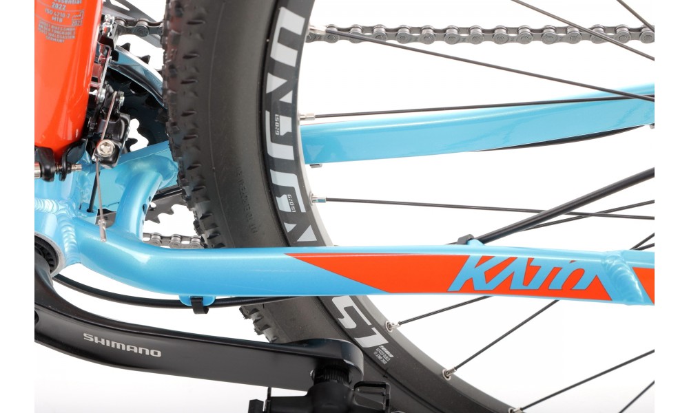 Rower górski Ghost Kato Essential 27,5 - niebieski-pomarańczowy