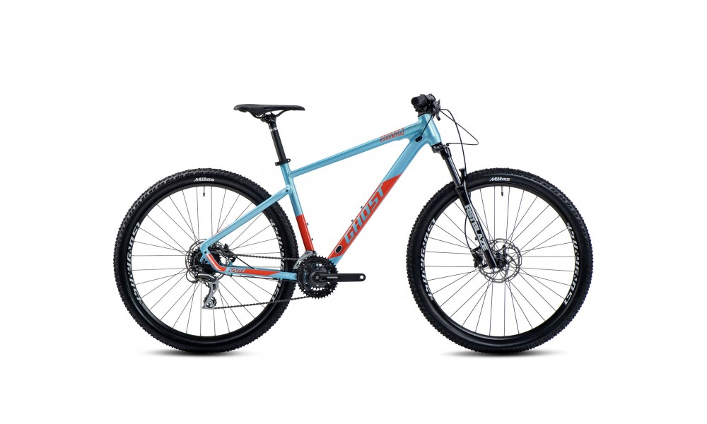Rower górski Ghost Kato Essential 27,5 - niebieski-pomarańczowy