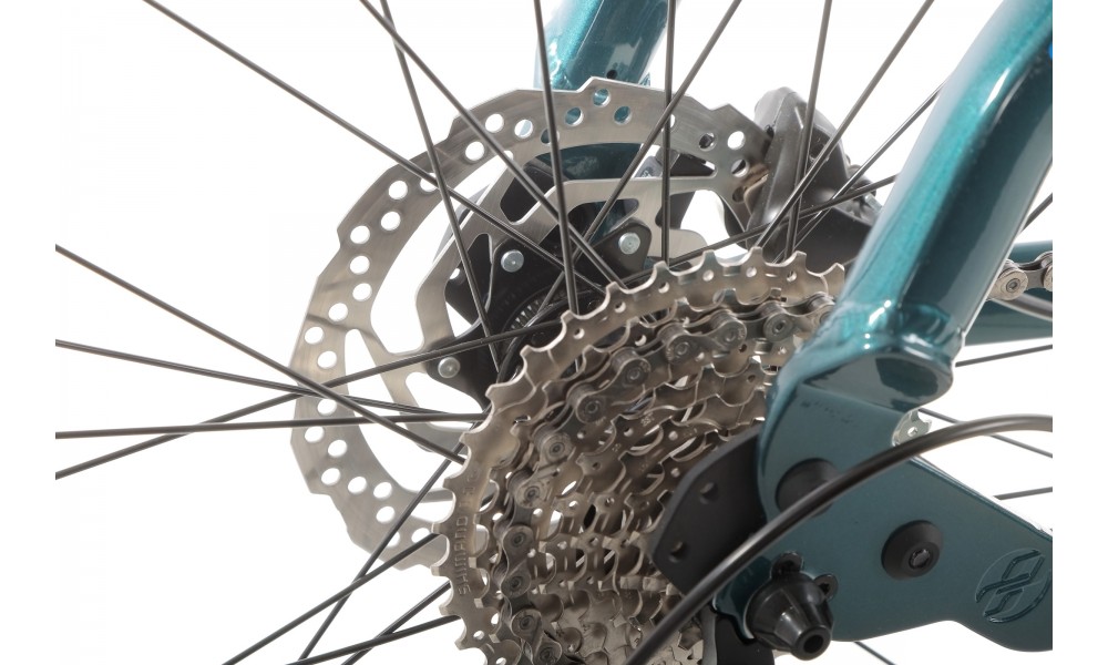 Rower crossowy Ghost Square Cross Base Lady W  - zielony-niebieski