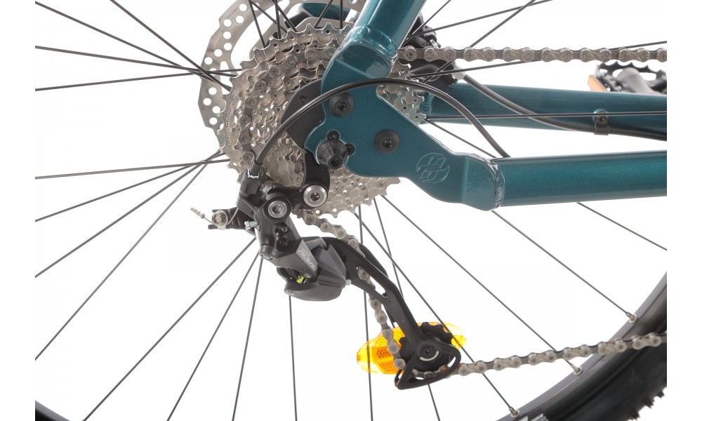 Rower crossowy Ghost Square Cross Base Lady W  - zielony-niebieski