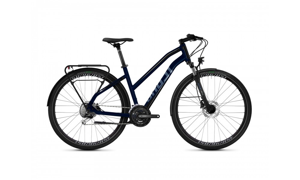 Rower trekkingowy Ghost Square Trekking Essential W Lady  - granatowy-niebieski