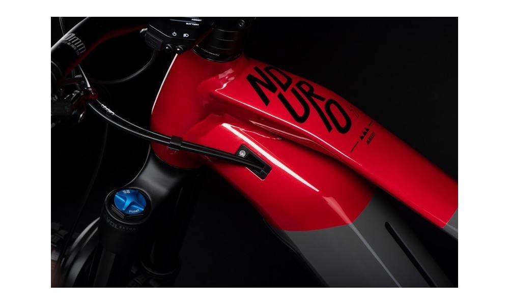 Rower górski elektryczny Haibike Nduro 7 - szary-czerwony