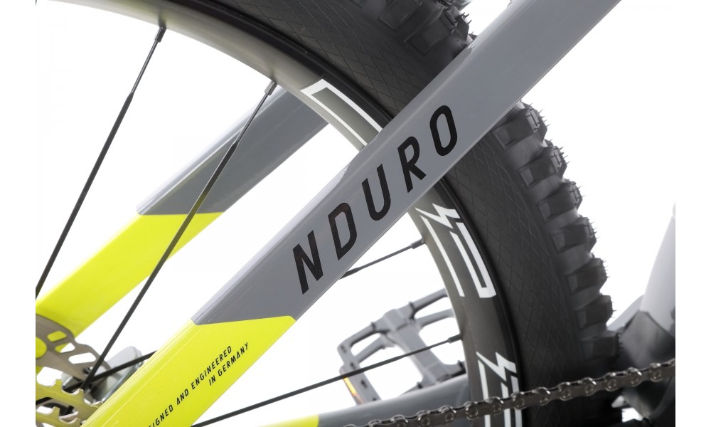 Rower górski elektryczny Haibike Nduro 7 - szary-czerwony