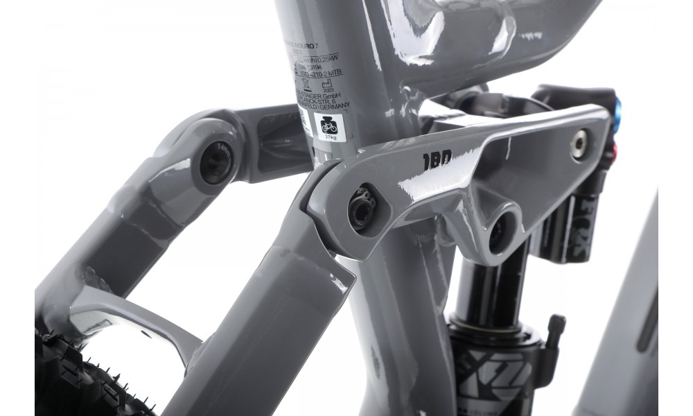 Rower górski elektryczny Haibike Nduro 7 - szary-czerwony