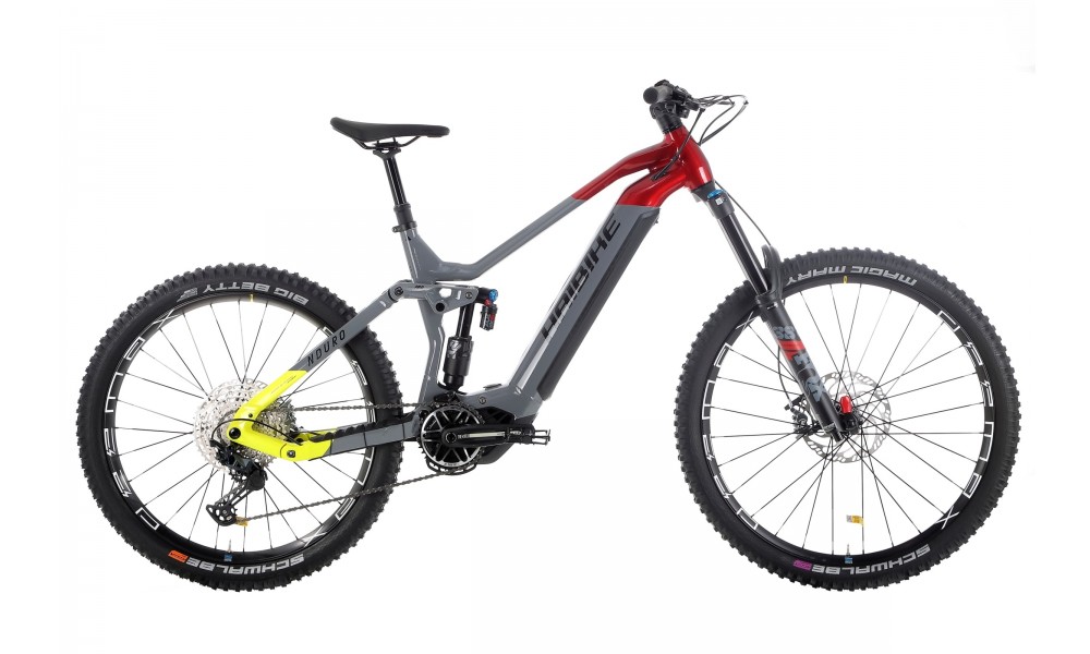 Rower górski elektryczny Haibike Nduro 7 - szary-czerwony