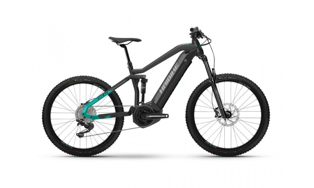 Rower górski elektryczny Haibike Allmtn 1  - czarny-turkusowy
