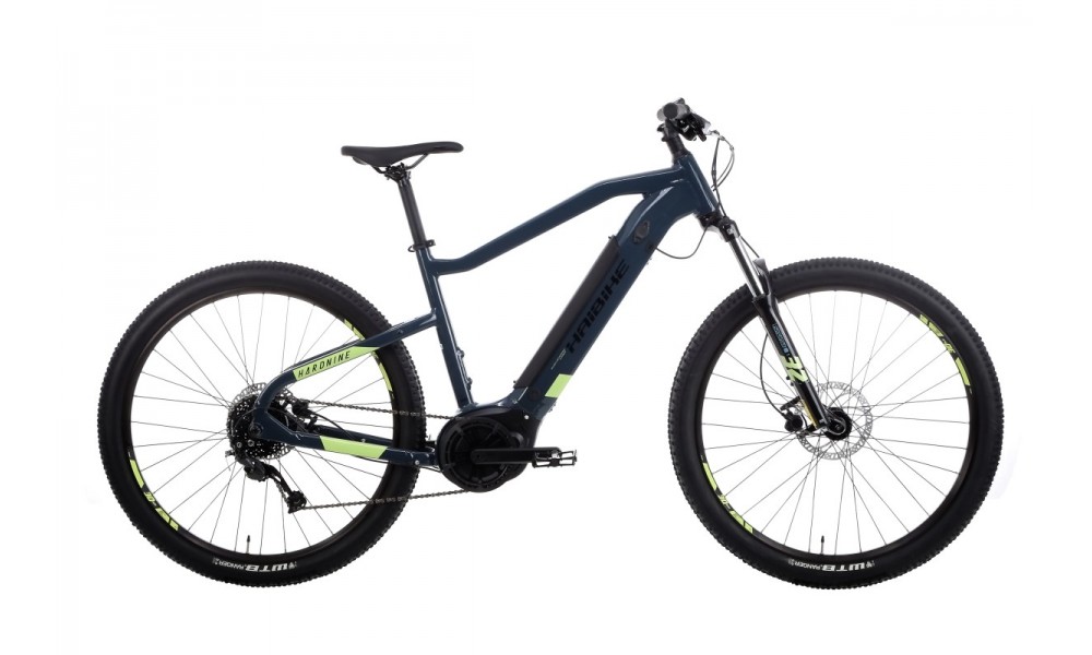 Rower górski elektryczny Haibike Hardnine 5 - niebieski-zielony