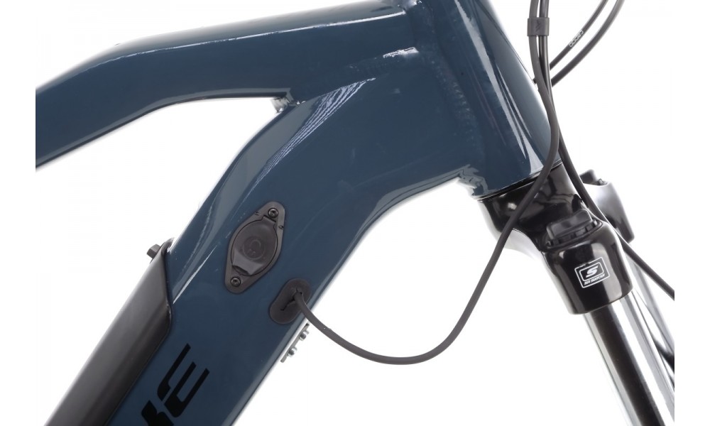 Rower górski elektryczny Haibike Hardnine 5 - niebieski-zielony