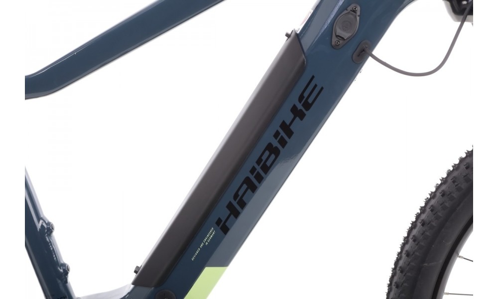 Rower górski elektryczny Haibike Hardnine 5 - niebieski-zielony