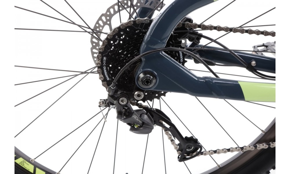 Rower górski elektryczny Haibike Hardnine 5 - niebieski-zielony