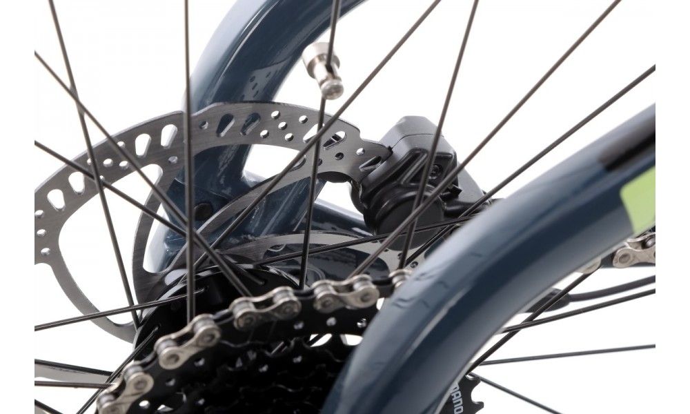 Rower górski elektryczny Haibike Hardnine 5 - niebieski-zielony