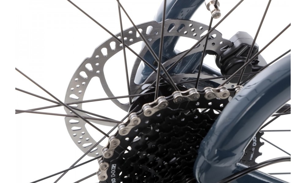 Rower górski elektryczny Haibike Hardnine 5 - niebieski-zielony