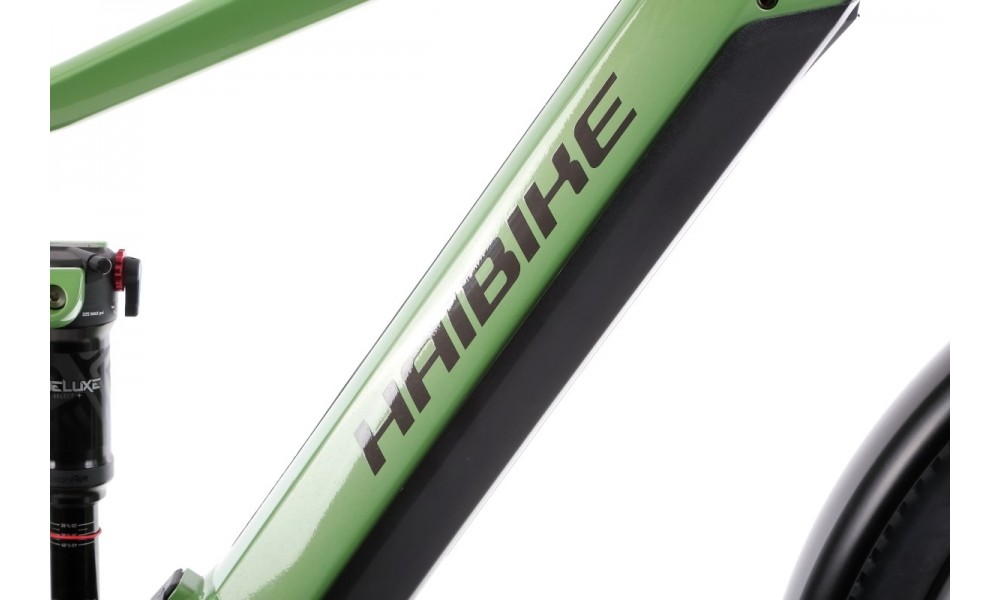 Rower trekkingowy elektryczny Haibike Adventr FS 8 - zielono-szary