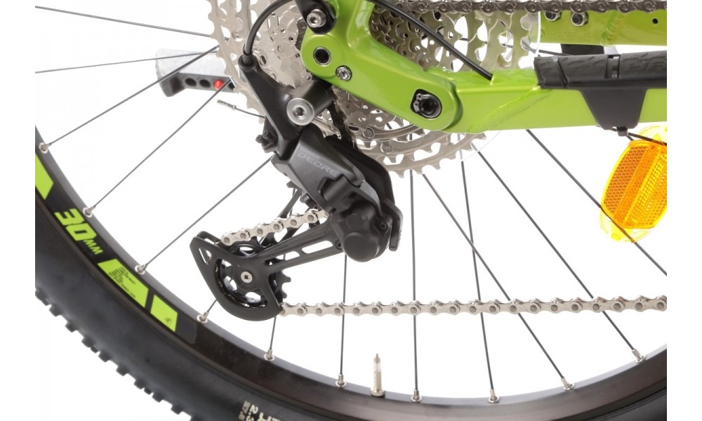 Rower trekkingowy elektryczny Haibike Adventr FS 8 - zielono-szary