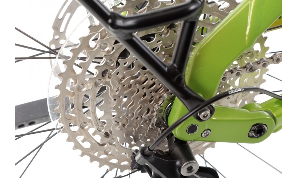 Rower trekkingowy elektryczny Haibike Adventr FS 8 - zielono-szary
