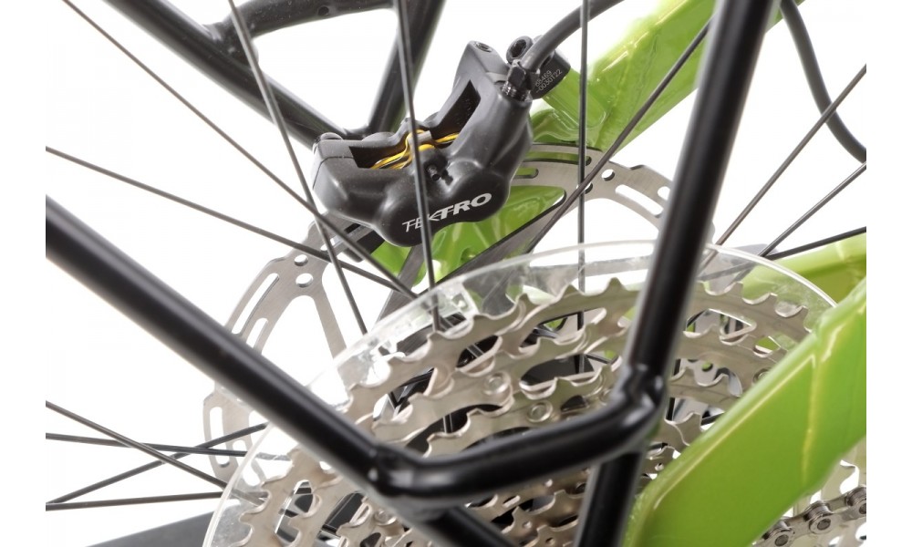 Rower trekkingowy elektryczny Haibike Adventr FS 8 - zielono-szary