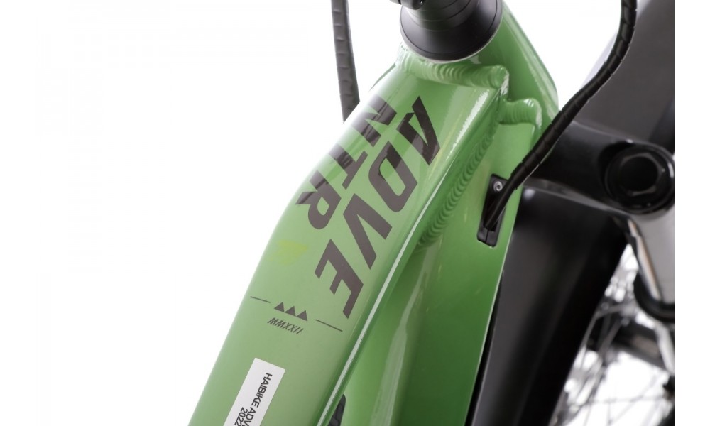 Rower trekkingowy elektryczny Haibike Adventr FS 8 - zielono-szary