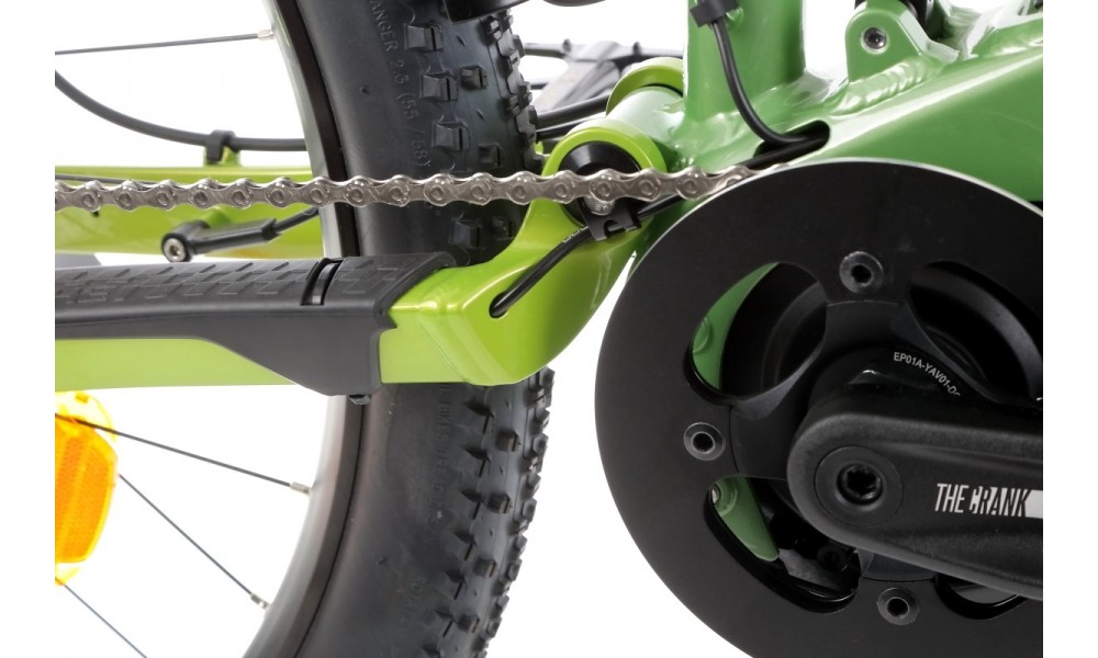 Rower trekkingowy elektryczny Haibike Adventr FS 8 - zielono-szary