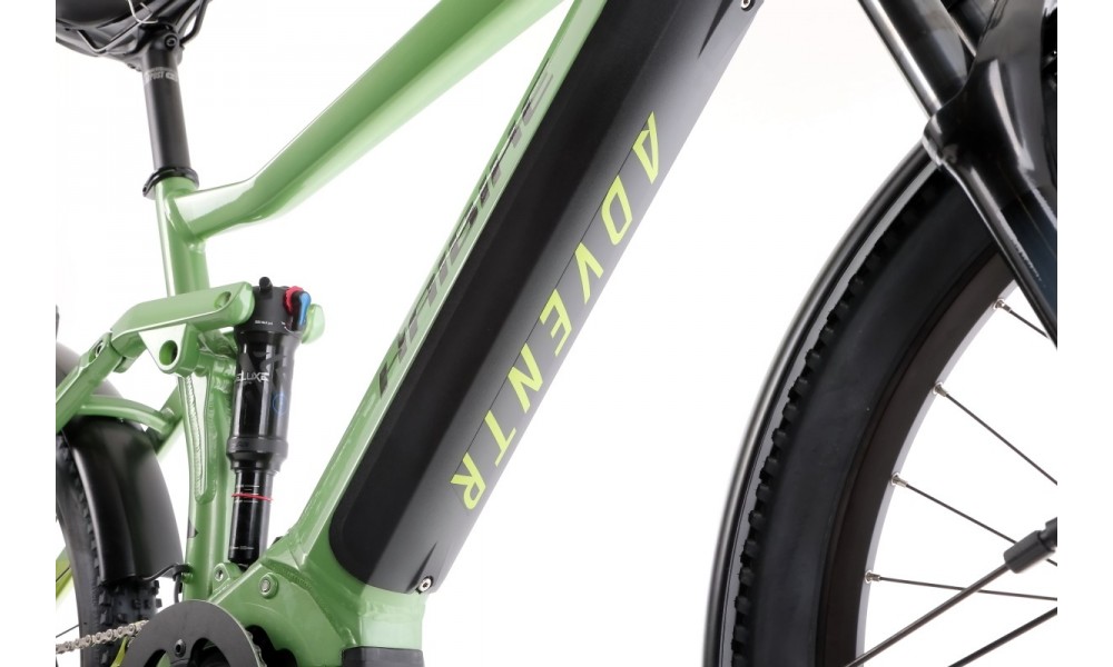 Rower trekkingowy elektryczny Haibike Adventr FS 8 - zielono-szary