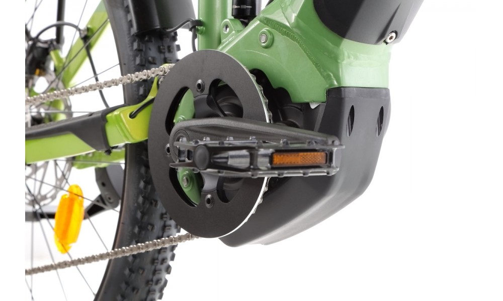 Rower trekkingowy elektryczny Haibike Adventr FS 8 - zielono-szary