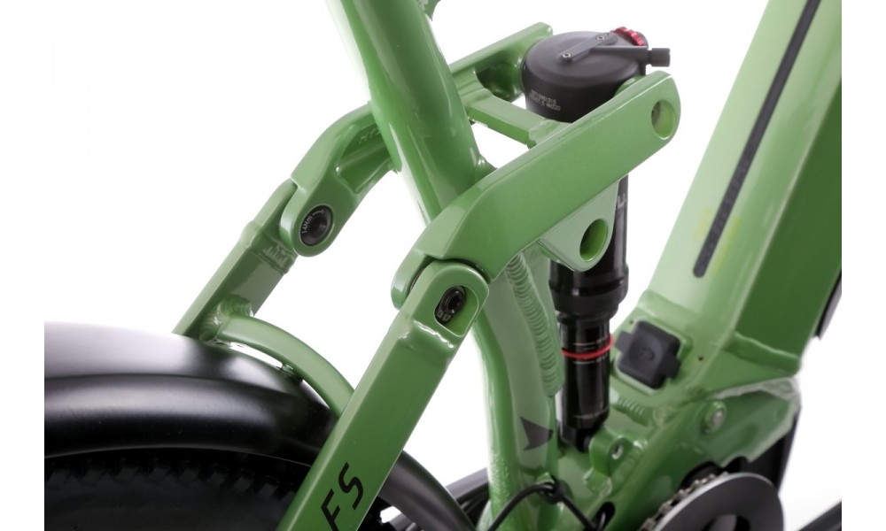 Rower trekkingowy elektryczny Haibike Adventr FS 8 - zielono-szary