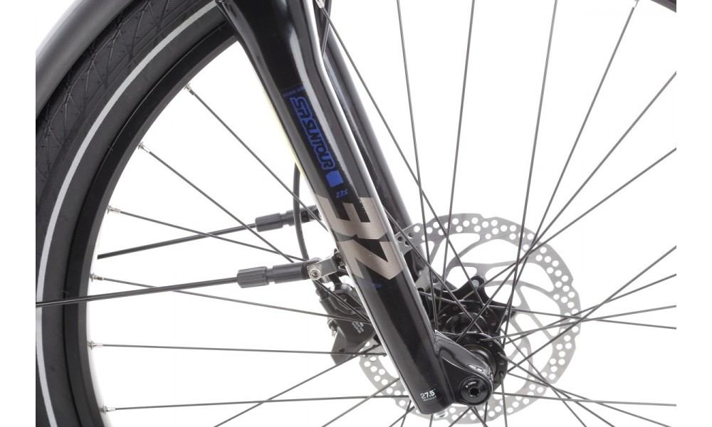 Rower trekkingowy elektryczny Haibike Trekking 7 High - granatowo-kremowy