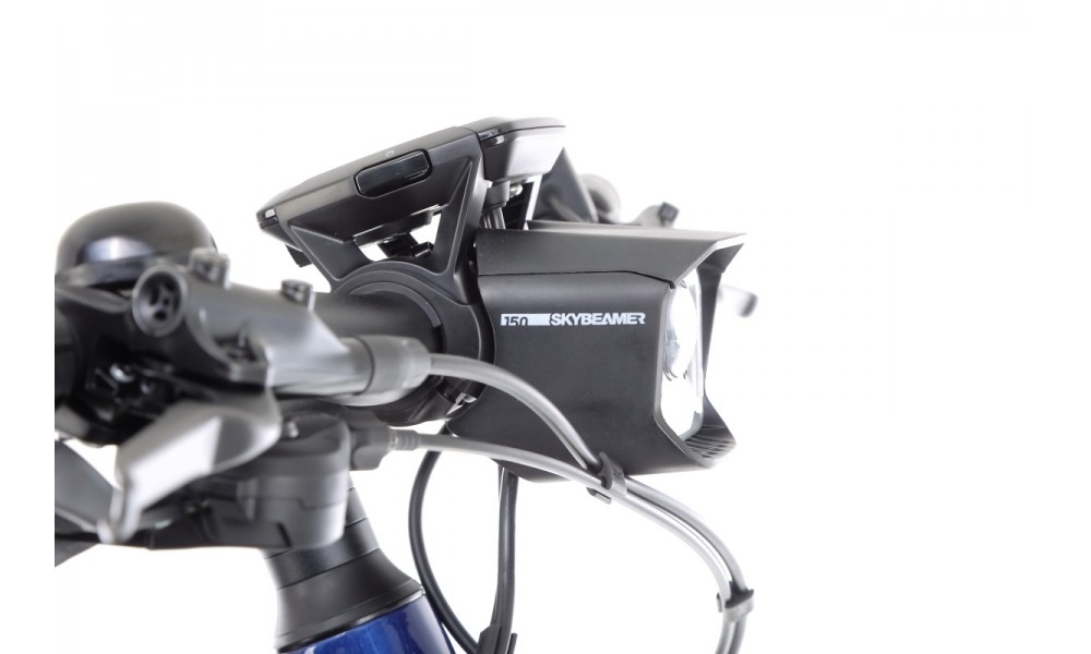 Rower trekkingowy elektryczny Haibike Trekking 7 High - granatowo-kremowy