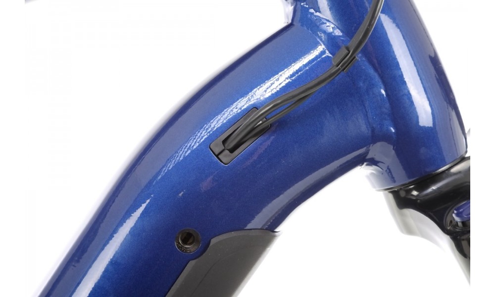 Rower trekkingowy elektryczny Haibike Trekking 7 High - granatowo-kremowy