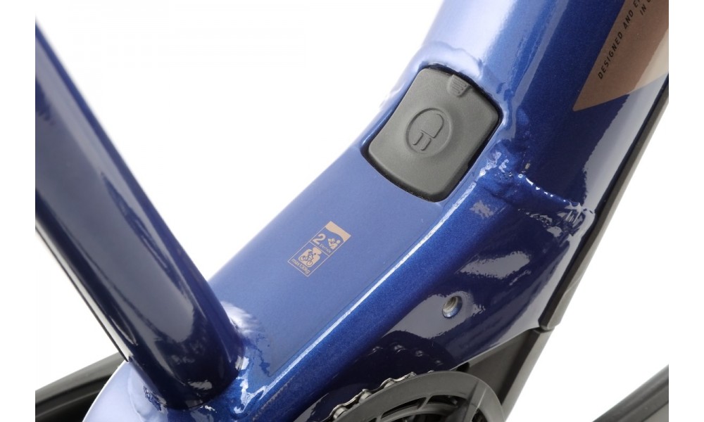 Rower trekkingowy elektryczny Haibike Trekking 7 High - granatowo-kremowy