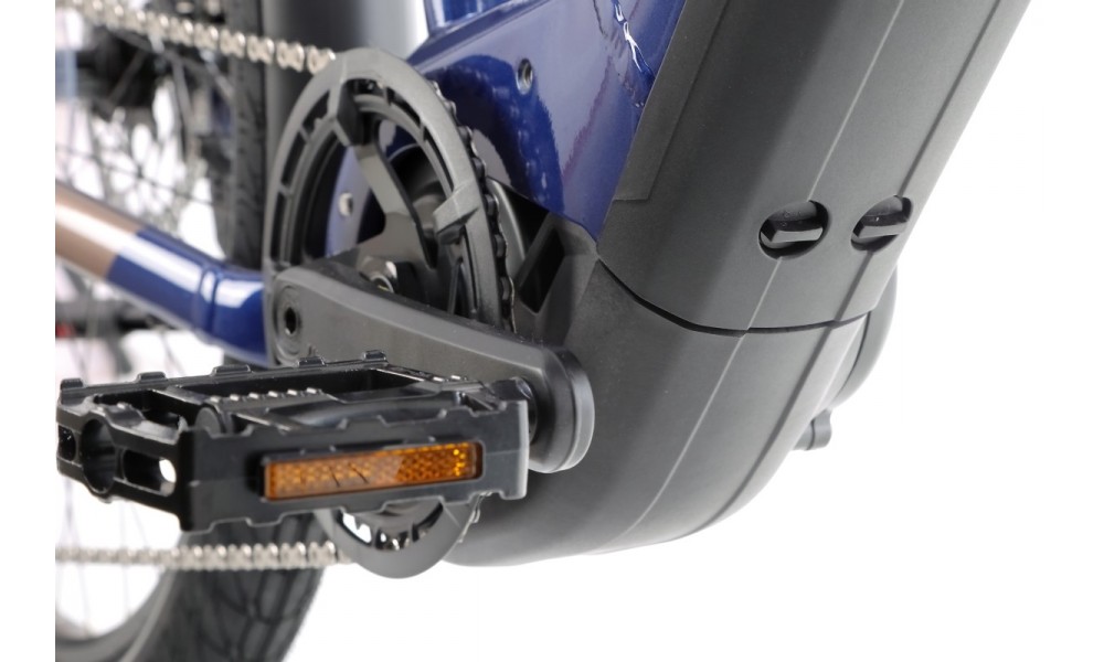 Rower trekkingowy elektryczny Haibike Trekking 7 High - granatowo-kremowy