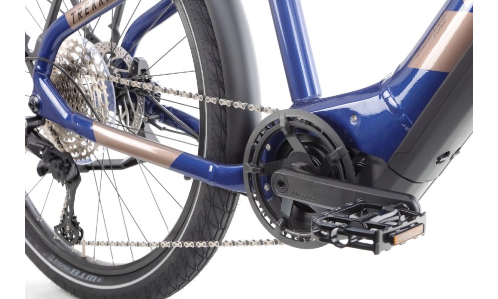 Rower trekkingowy elektryczny Haibike Trekking 7 High - granatowo-kremowy