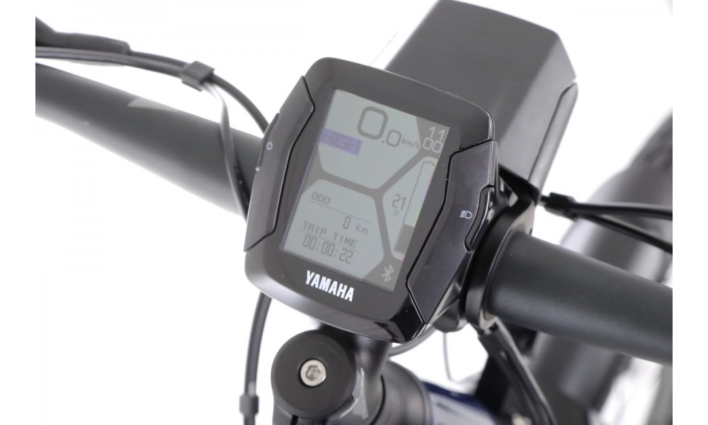 Rower trekkingowy elektryczny Haibike Trekking 7 High - granatowo-kremowy