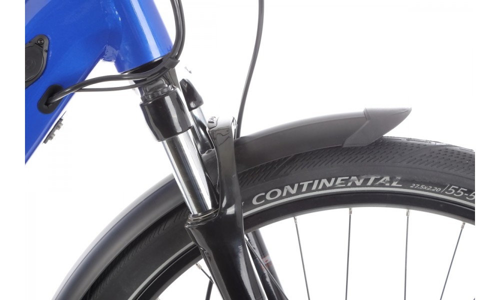 Rower trekkingowy elektryczny Haibike Trekking 4 High - granatowy-czarny