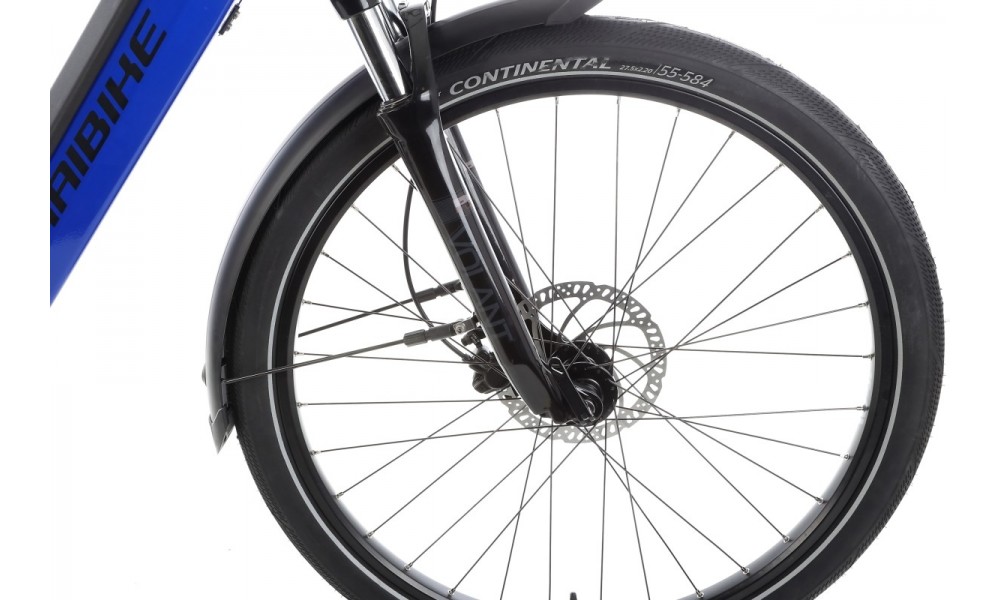 Rower trekkingowy elektryczny Haibike Trekking 4 High - granatowy-czarny