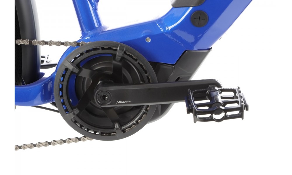 Rower trekkingowy elektryczny Haibike Trekking 4 High - granatowy-czarny