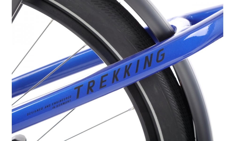 Rower trekkingowy elektryczny Haibike Trekking 4 High - granatowy-czarny