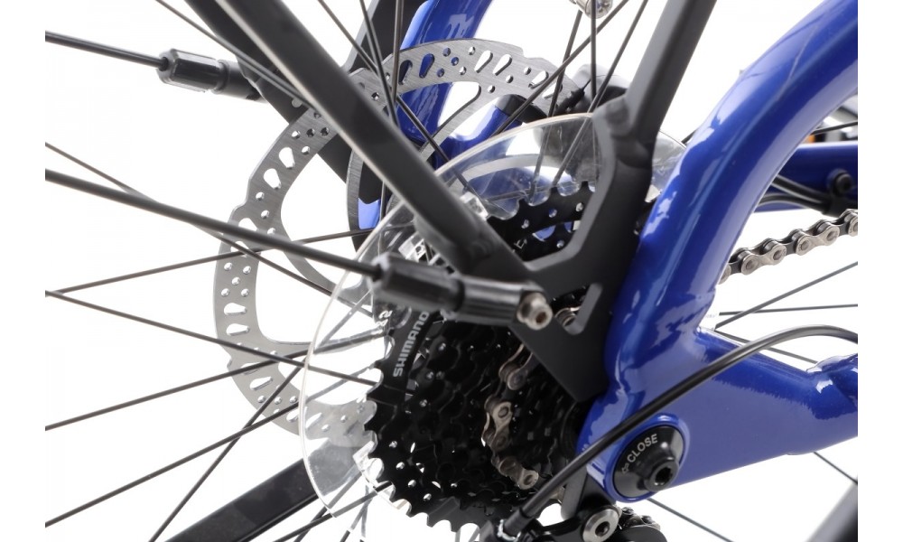 Rower trekkingowy elektryczny Haibike Trekking 4 High - granatowy-czarny