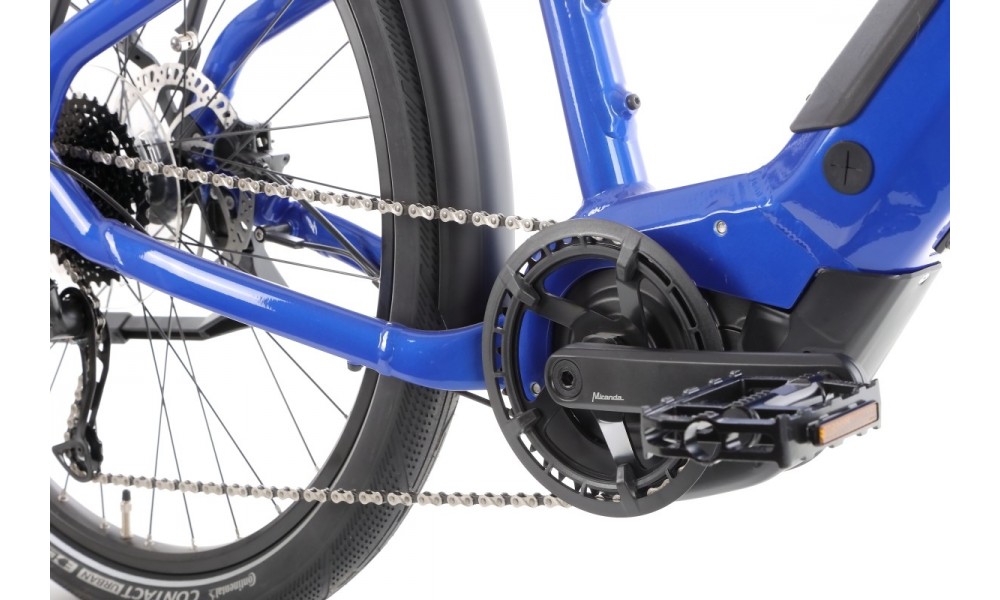 Rower trekkingowy elektryczny Haibike Trekking 4 High - granatowy-czarny