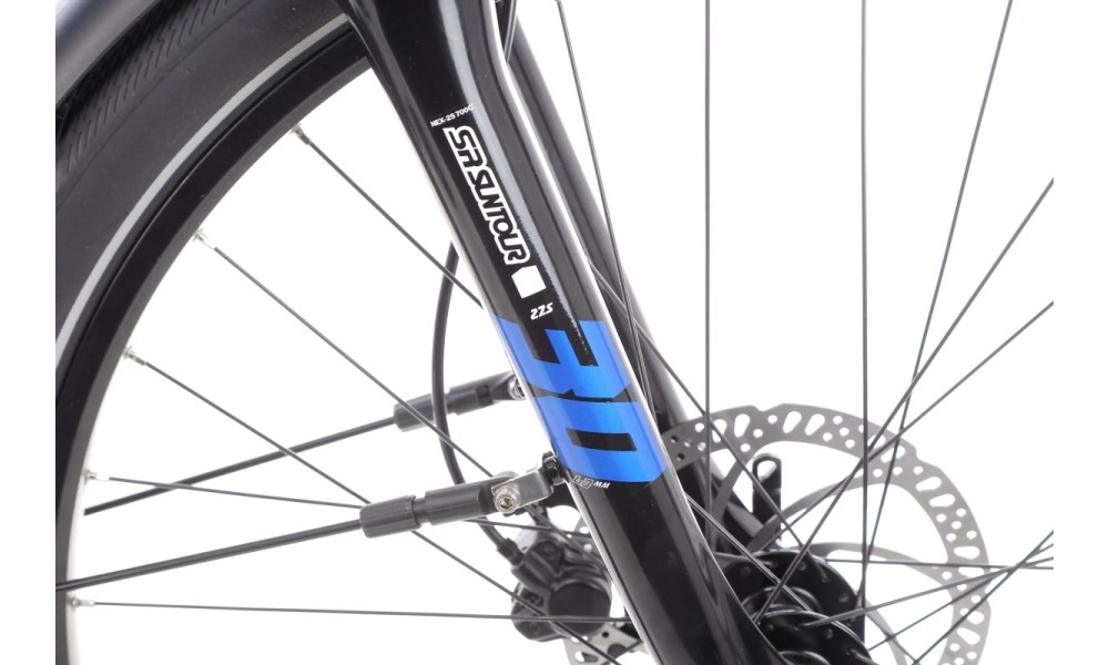 Rower trekkingowy elektryczny Haibike Trekking 4 Mid - granatowy-czarny