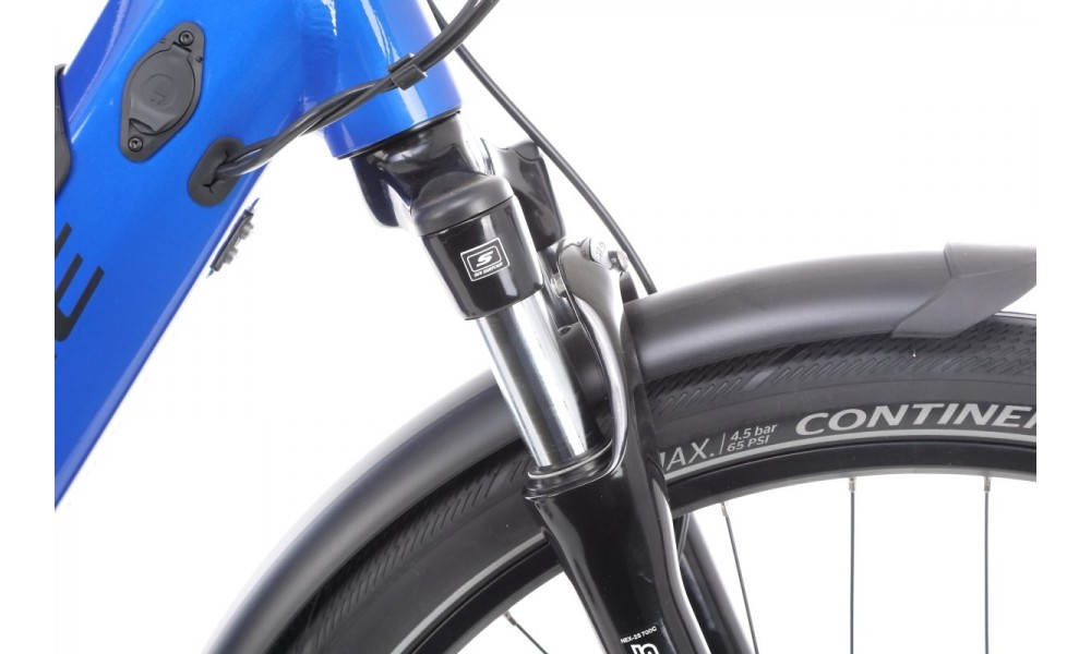 Rower trekkingowy elektryczny Haibike Trekking 4 Mid - granatowy-czarny