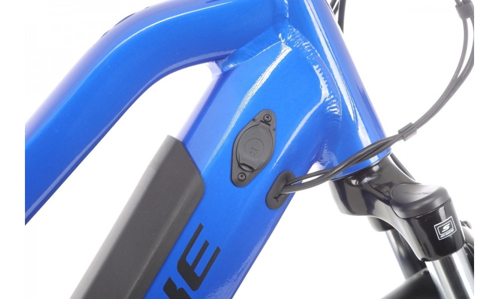 Rower trekkingowy elektryczny Haibike Trekking 4 Mid - granatowy-czarny