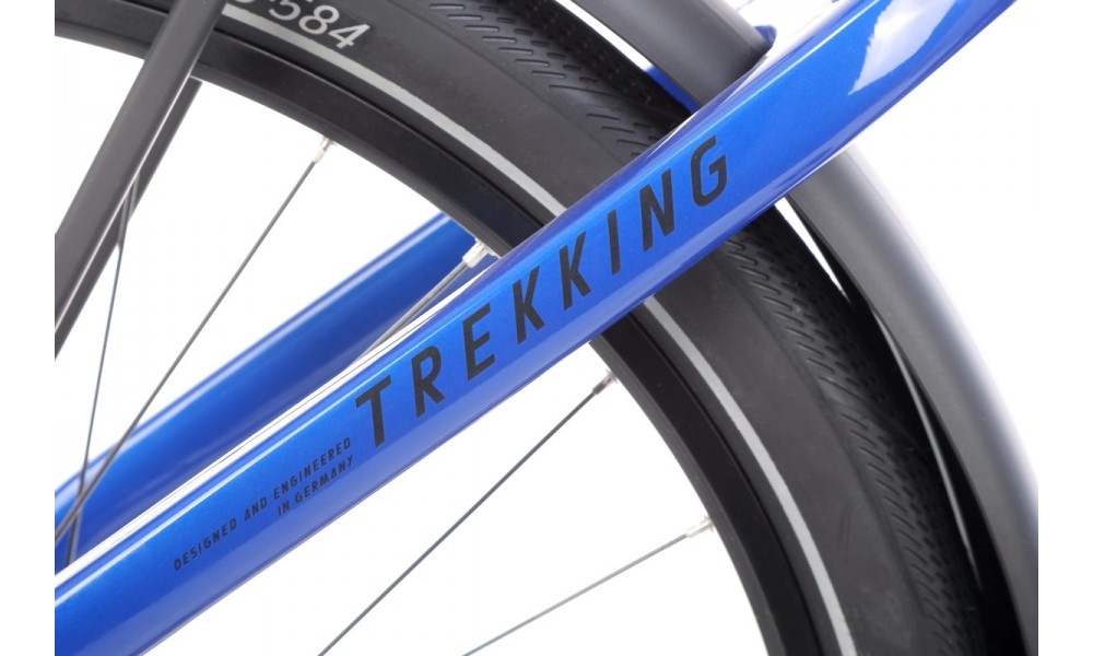 Rower trekkingowy elektryczny Haibike Trekking 4 Mid - granatowy-czarny